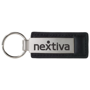 Leather & Metal Keychain Laser Engraved - Apartment Promotion