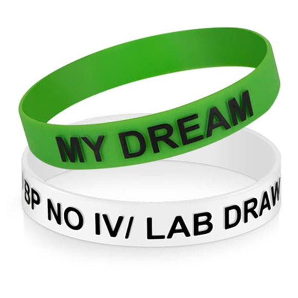 Silicone Wristbands - Embossed with Imprint - Apartment Promotion