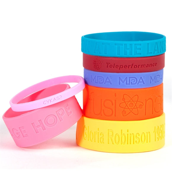 Silicone Wristbands - Debossed - Apartment Promotion
