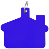 House-Shaped Laser Engraved Aluminum Key Tag - Apartment Promotion