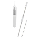 2-Piece Stainless Steel Straw Kit with Case - Apartment Promotion