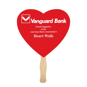 Heart-Shaped Hand Fan - Apartment Promotion
