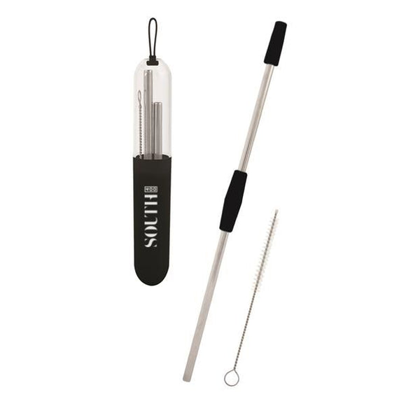 2-Piece Stainless Steel Straw Kit with Case - Apartment Promotion
