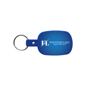 Rounded Rectangle Flexible Key Tag