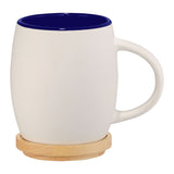 15 oz Ceramic Mug with Wood Lid/Coaster